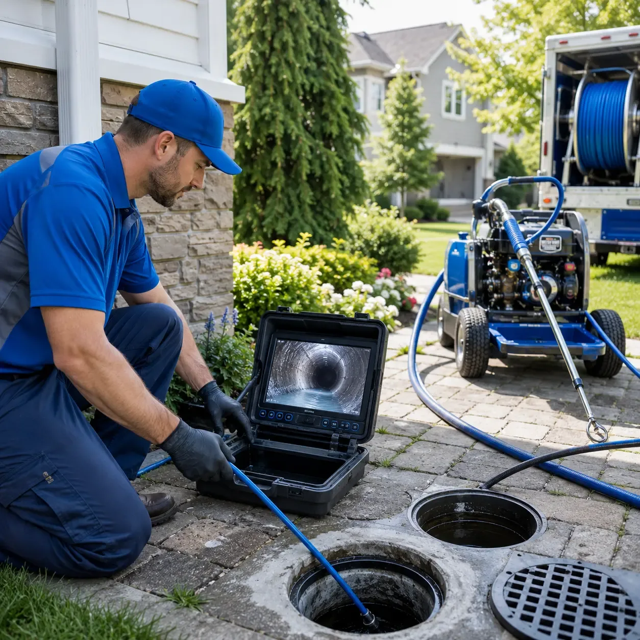 Outdoor drain cleaning professionals serving London, TX